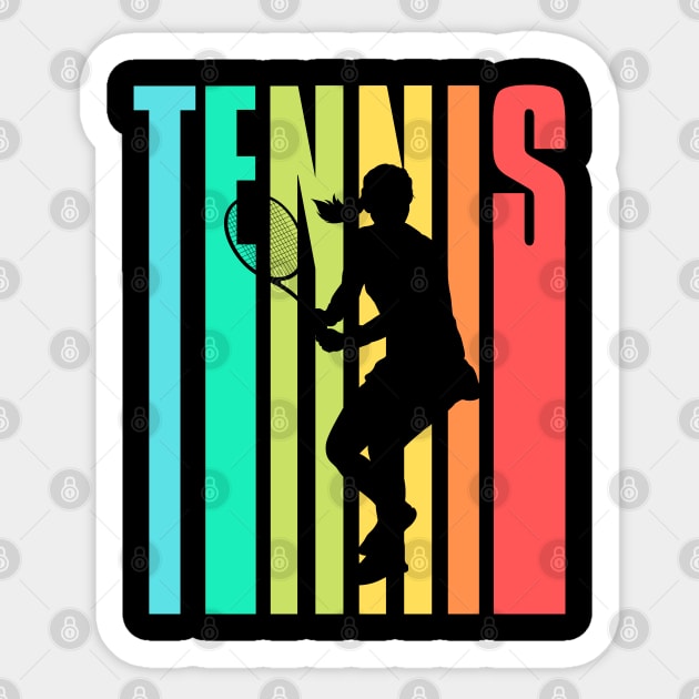 US Open Tennis Player Silhouette Sticker by TopTennisMerch